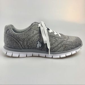 Gray Heather Jersey Sneakers